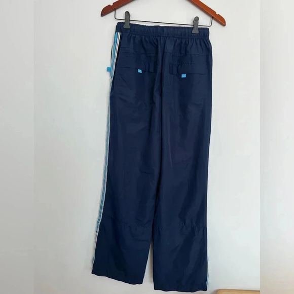 West coast blue  stripes athletic windbraker pants size small - Picture 3 of 9